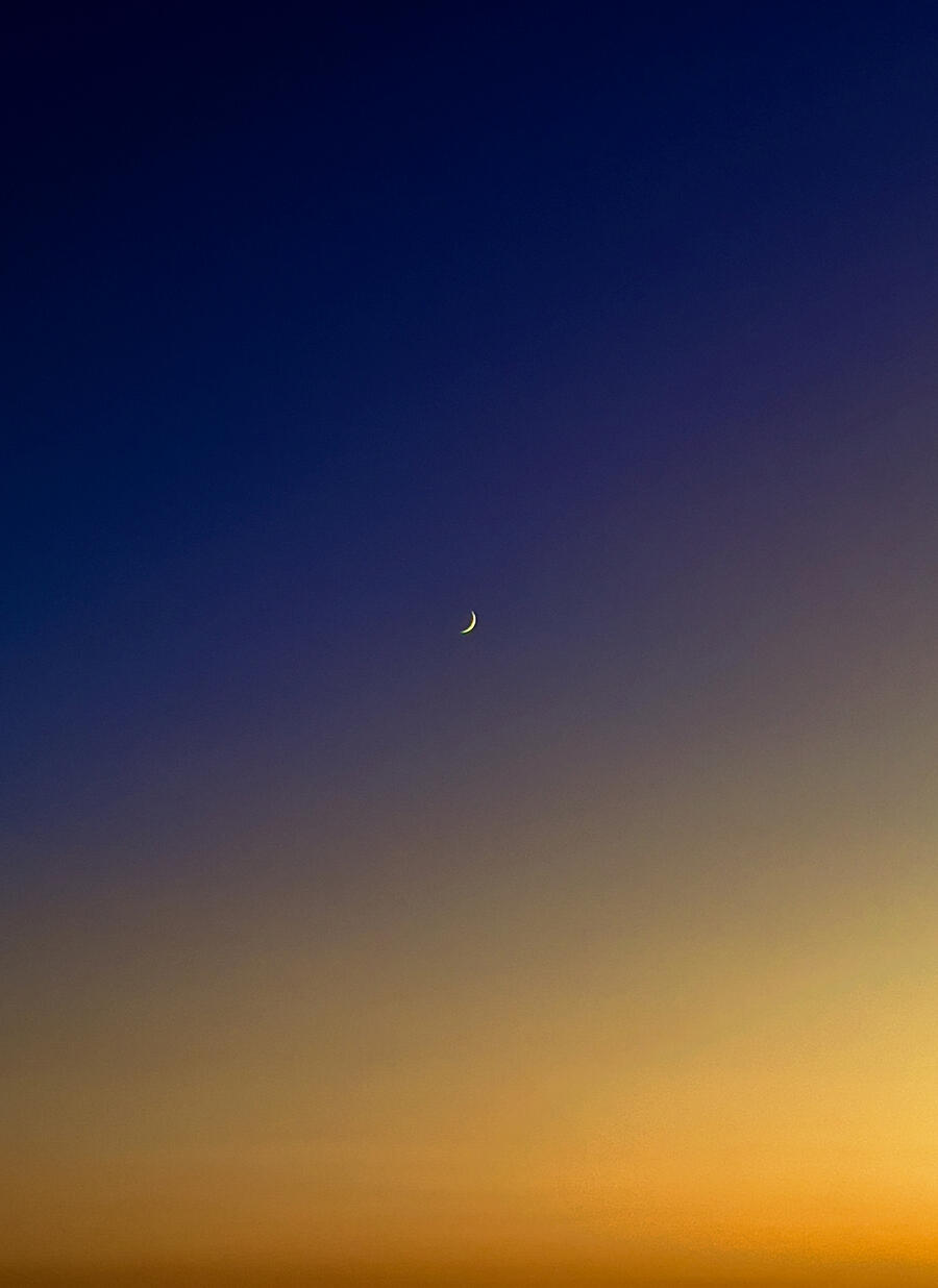 santa monica crescent moonrise los angeles sunset golden blue sleep demon photography dopamine art